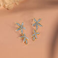 Blossom Cascade Diamond Drop Earrings,,hi-res view 1