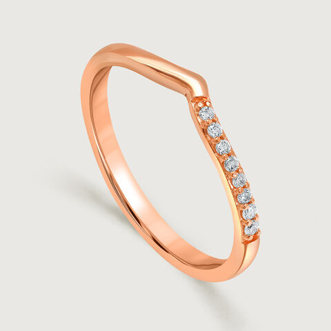 Whispering Elegance Diamond 18KT Rose Gold Ring