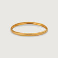 22KT Yellow Gold Minimal Textured Bangles,,hi-res view 4