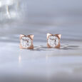 Blossom Spark Gold & Diamond Stud Earrings,,hi-res view 1