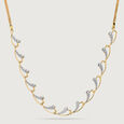 Glam Garden 14 Kt Gold and Diamond Necklace,,hi-res view 3