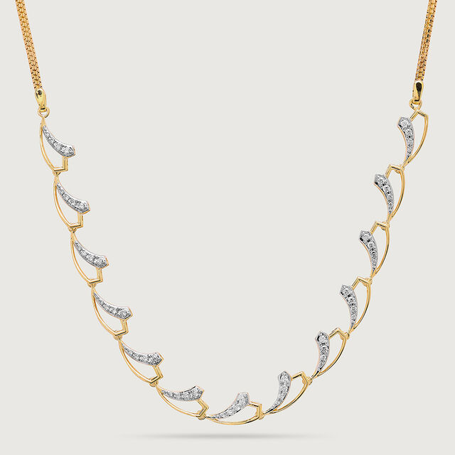Glam Garden 14 Kt Gold and Diamond Necklace,,hi-res image number null