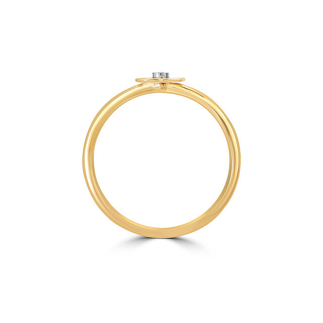 14KT Yellow Golden Iconic Sparkle Diamond Finger Ring,,hi-res image number null