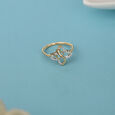 Interlace Allure 14KT Gold & Diamond Ring,,hi-res view 1