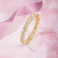 Magnetic Lippan Gold & Diamond Bangle,,hi-res view 1