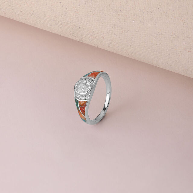 Earthy Chic Silver Ring,,hi-res image number null