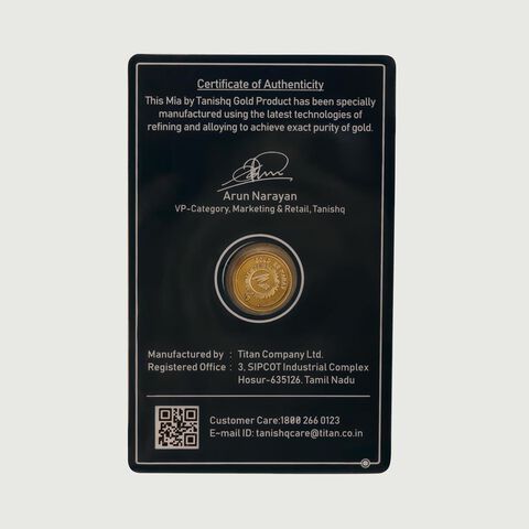 1 Gm 24 Karat Lotus Gold Coin