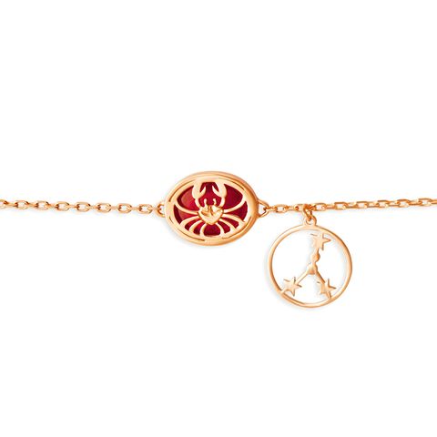 14KT Cancer Birthstone Rose Gold Bracelet