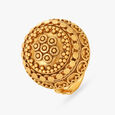 Magnificently Lush Gold Finger Ring,,hi-res view 1
