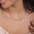 Teardrop Chic 14 Kt Gold and Diamond Necklace,,hi-res view 2