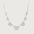 Flash Weave Gold & Diamond Necklace,,hi-res view 3