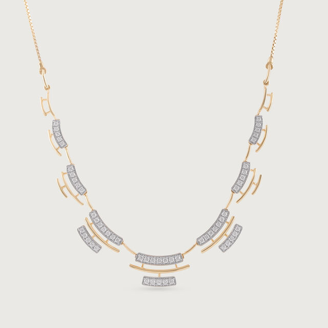 Flash Weave Gold & Diamond Necklace,,hi-res image number null