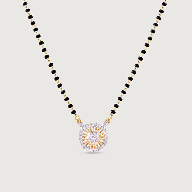 Aurora Glow Gold and Diamond Mangalsutra,,hi-res image number null