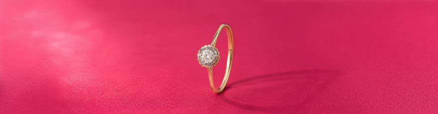 Blooming Beauty 14 kt Gold & Diamond Ring