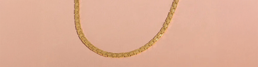 Edgy Link Gold Chain