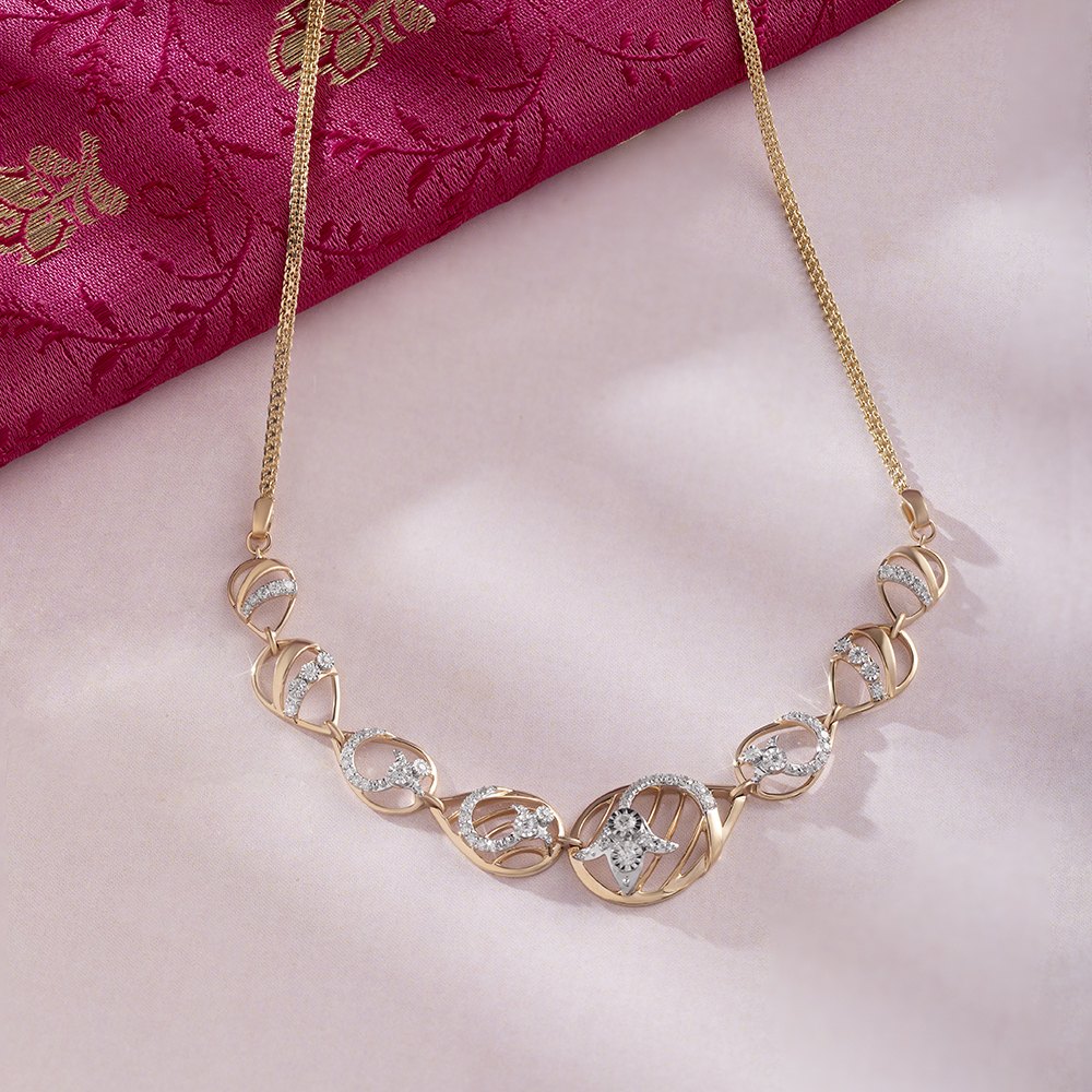 Beal Wander Gold and Diamond Necklace