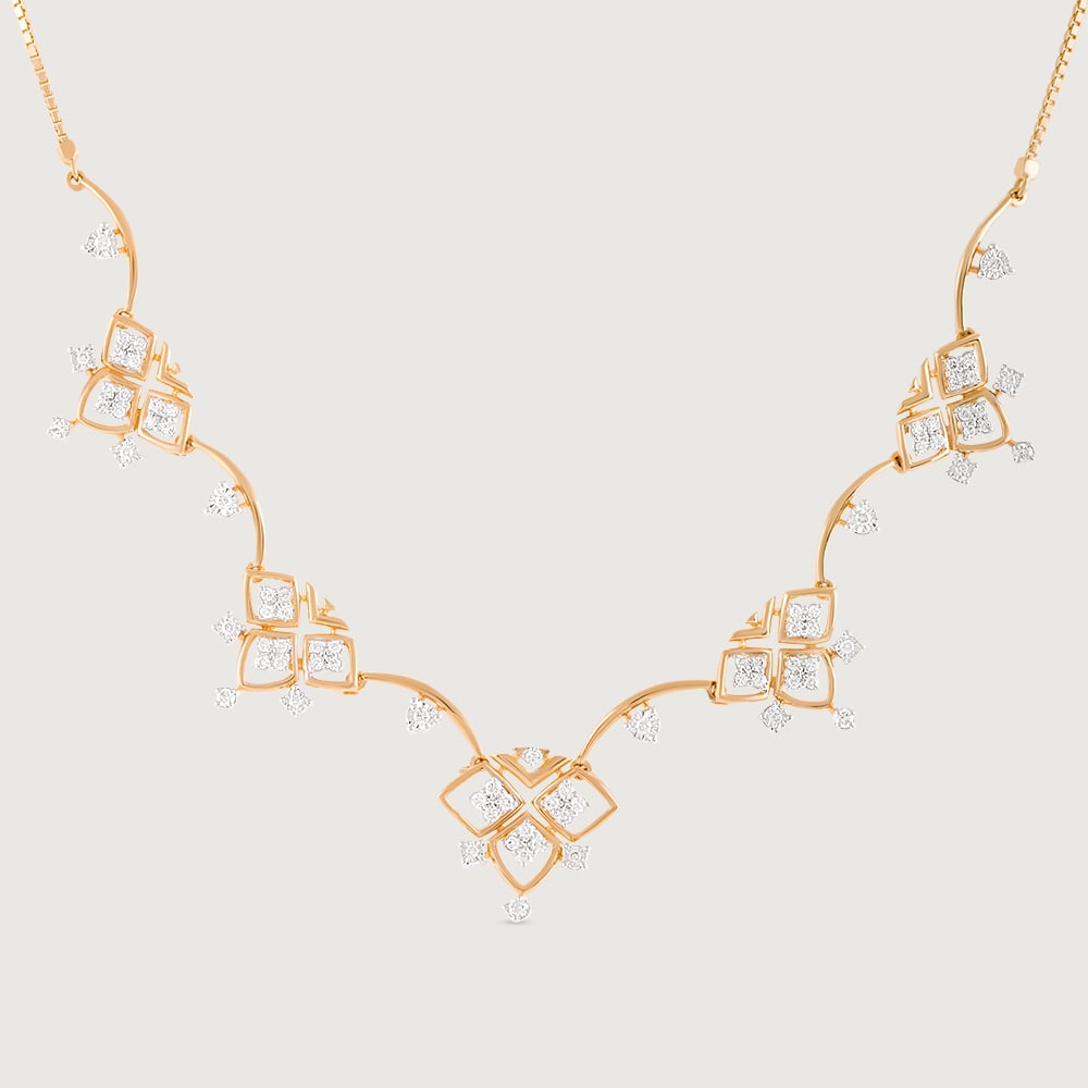 Lippan Luster Gold & Diamond Necklace