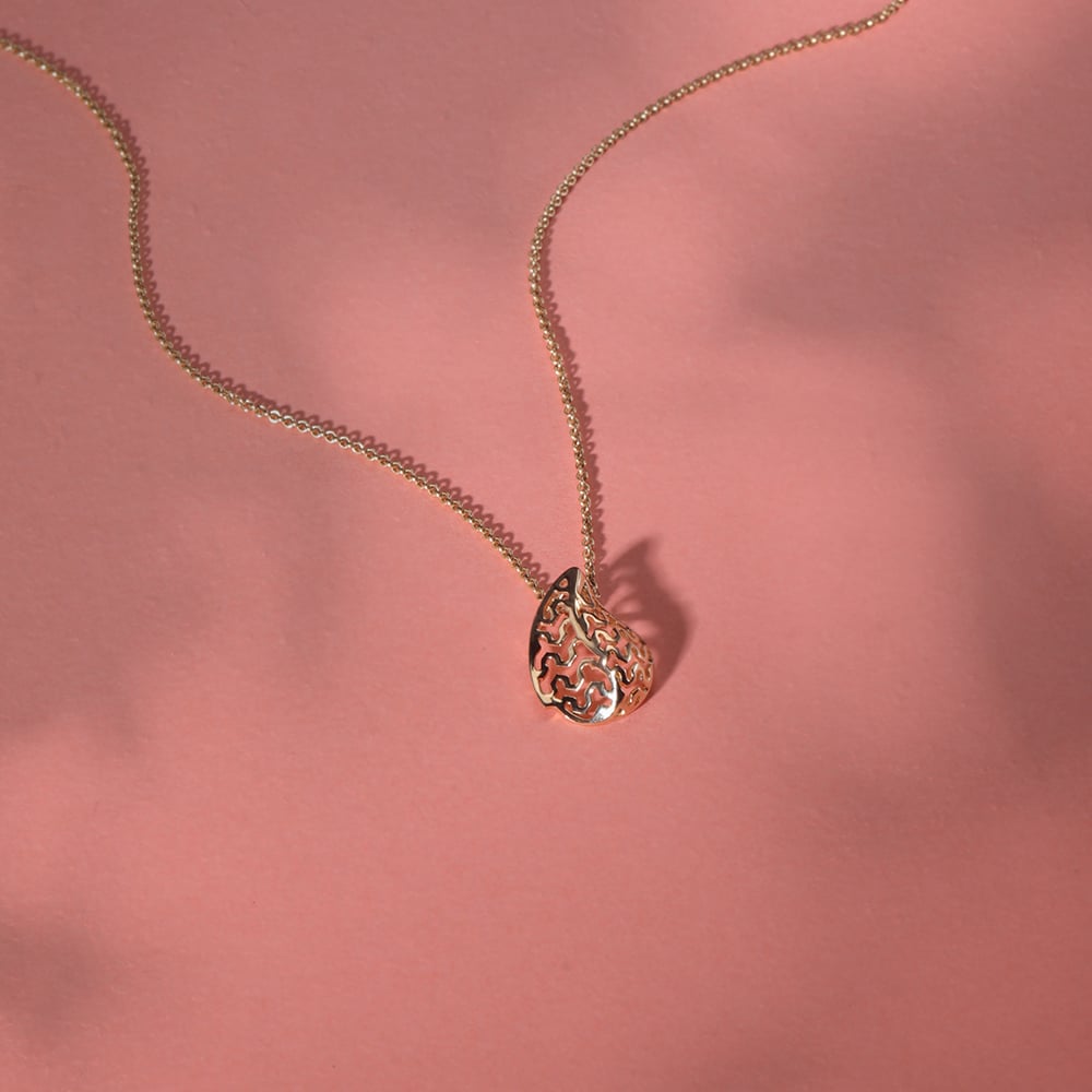 14KT Gleaming Harvest Gold Pendant