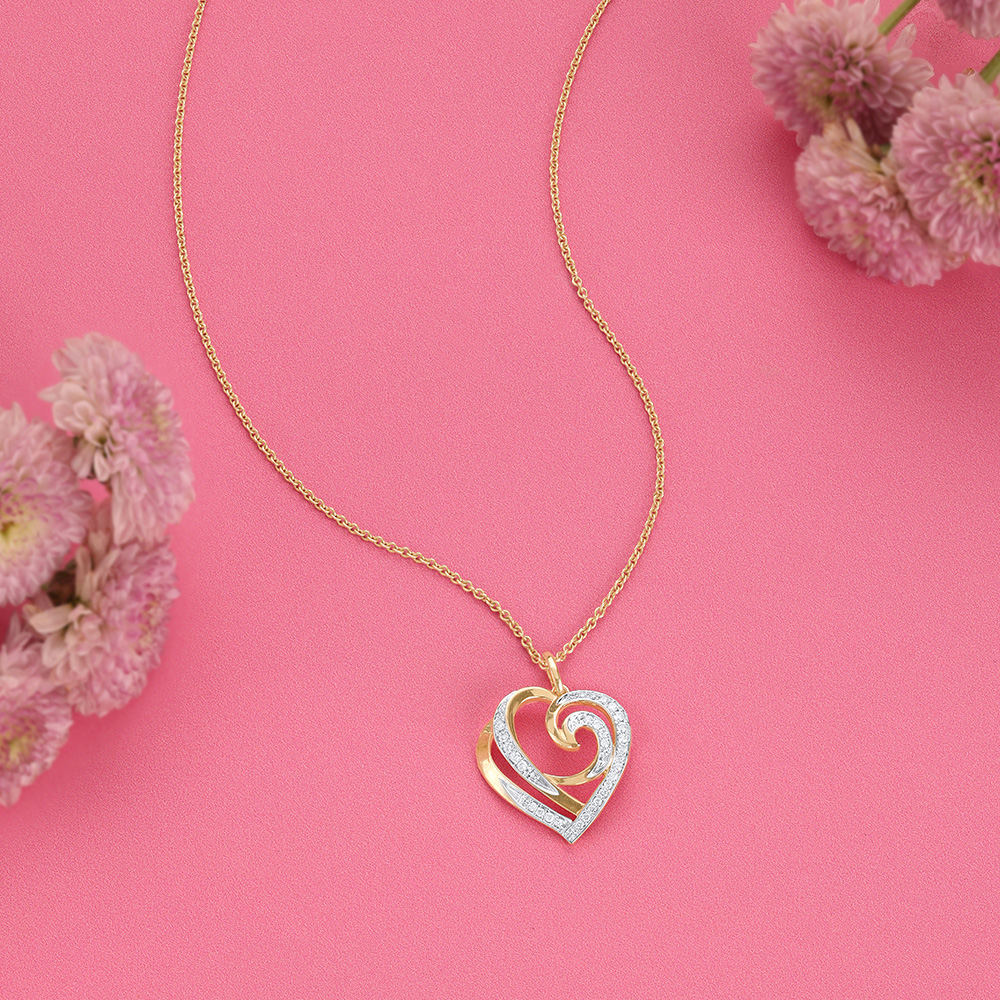 Enchanted Swirl Diamond Pendant