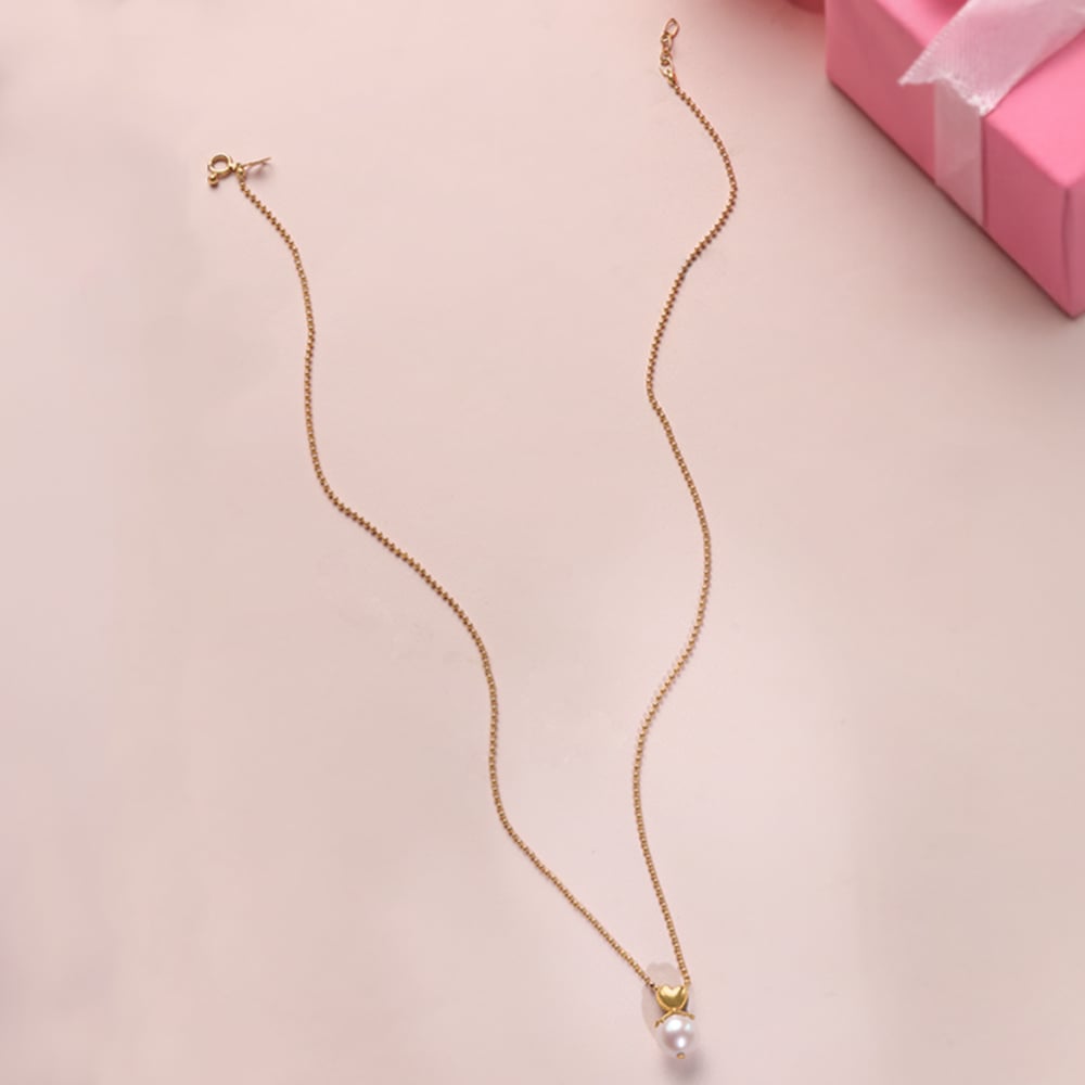 Glow Crush Pearl & Gold Necklace