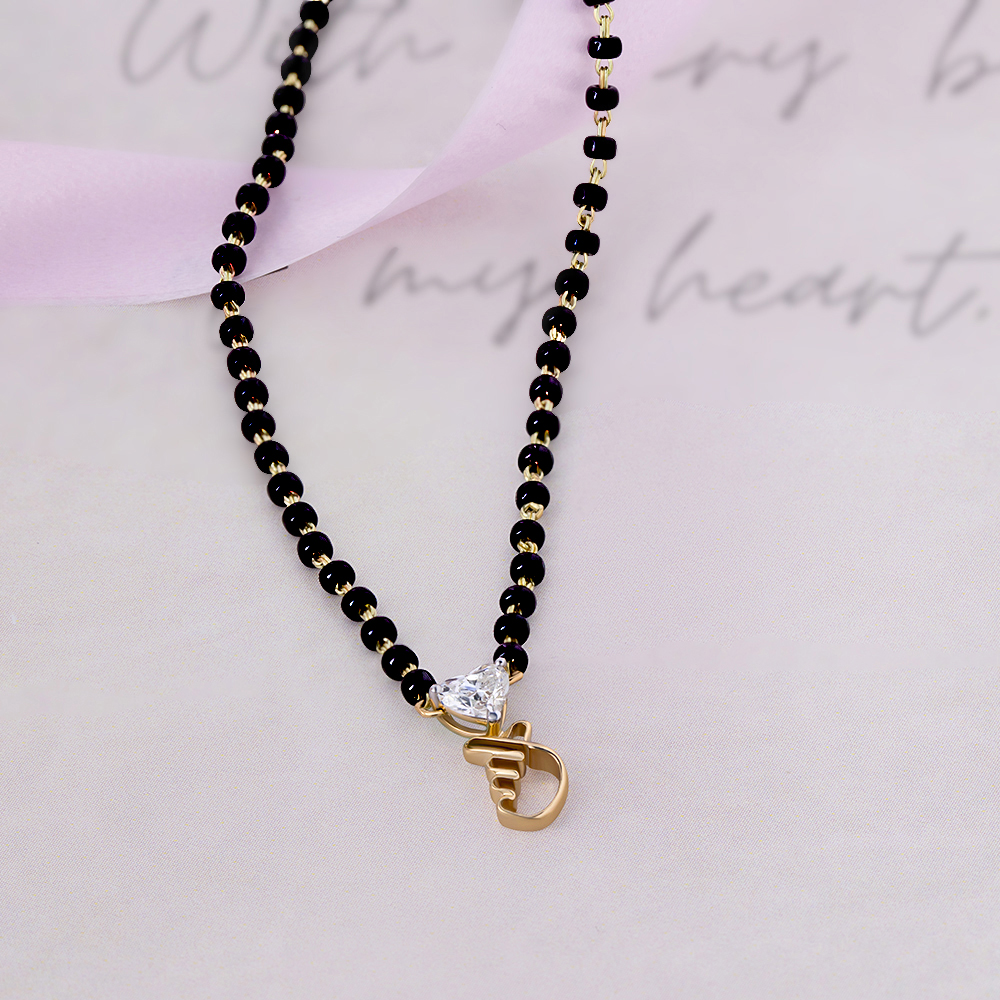 Korean Love 14 kt Gold & Diamond Mangalsutra