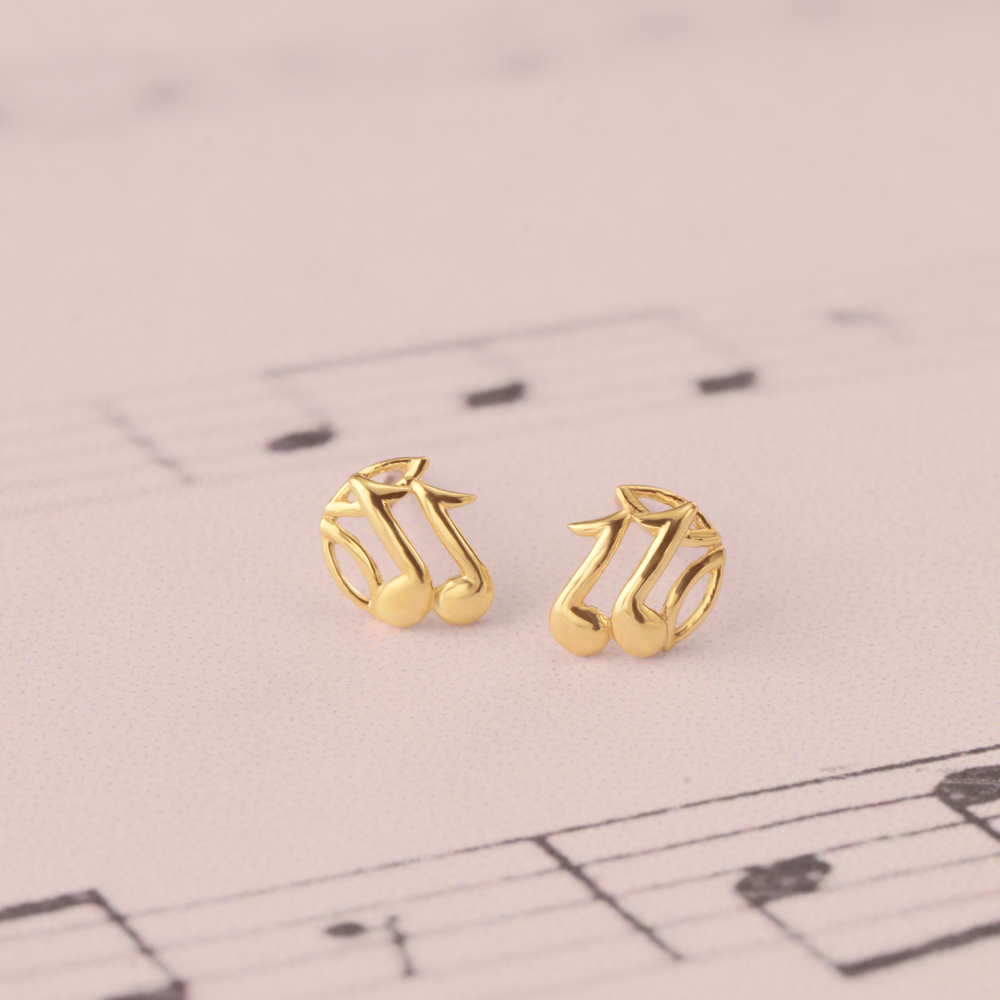 Melody Magic 14KT Gold Stud Earring
