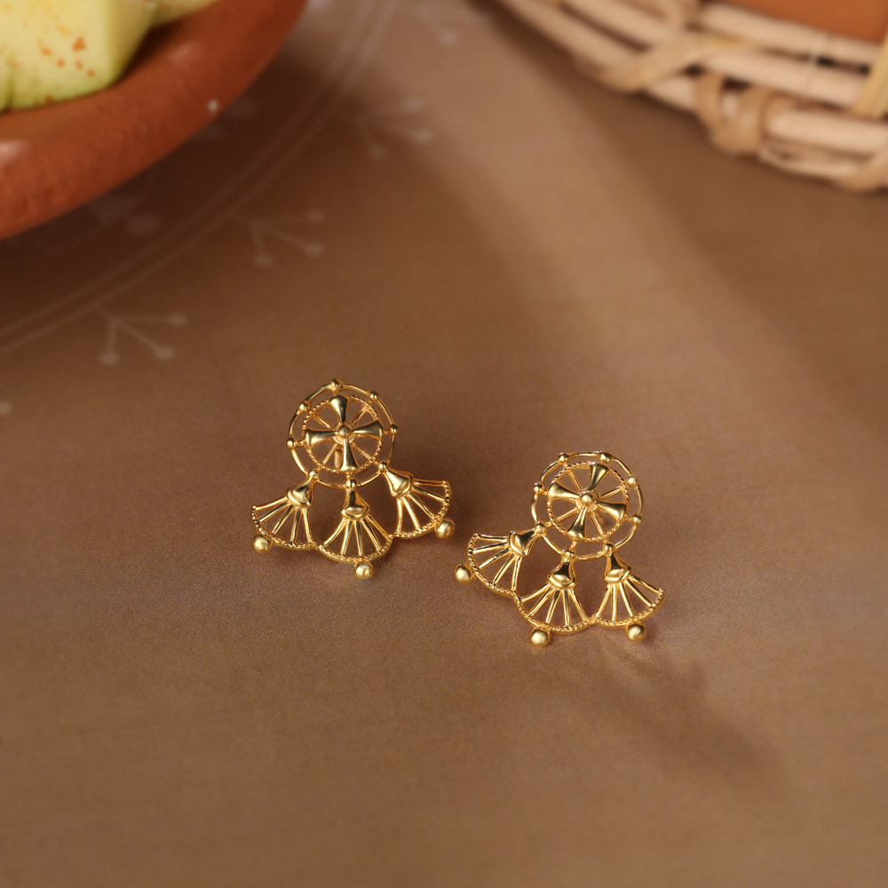 Tarpa Legacy 22KT Gold Stud Earrings